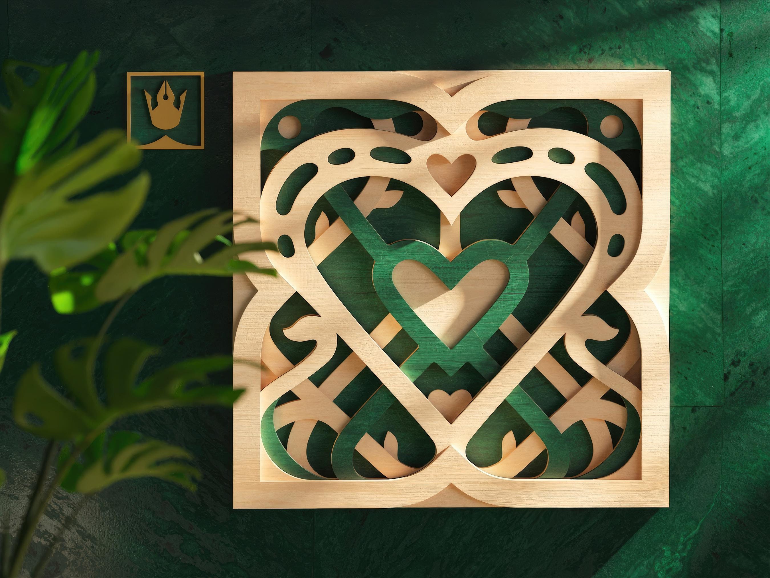 Heart Mandala 3D Layered Cut File for Cutting Machines Like - Etsy
