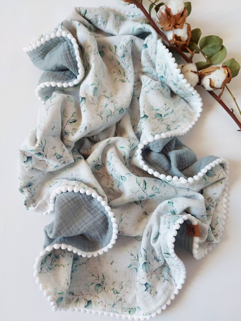 Double Gauze Muslin Blanket Cozy Toddler Blanket Baby Shower Etsy