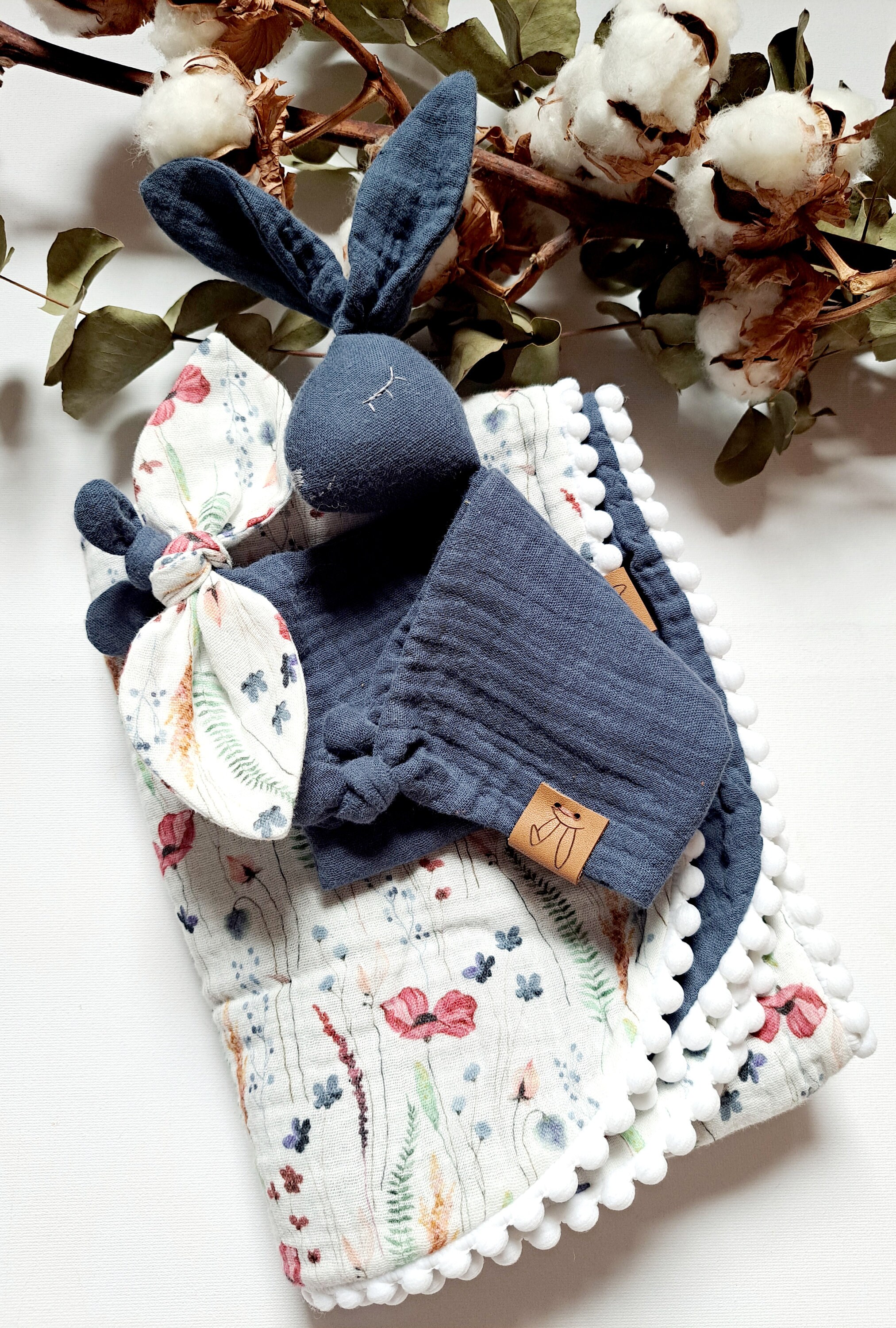 Baby Set, Cotton, Muslin Blanket, Rabbit Comforter Etsy
