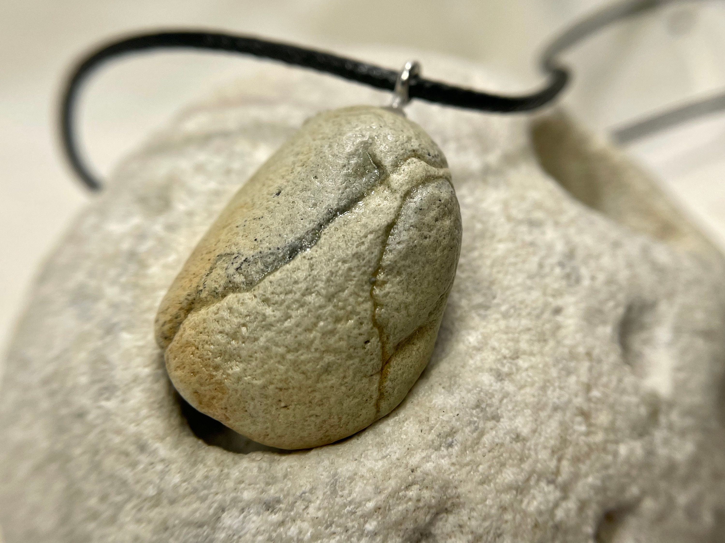 Handmade Unearthed Stone Necklace - Etsy