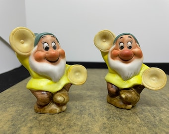 Figura vintage de bisqué de Blancanieves y los 7 enanitos de Walt Disney Schmidt