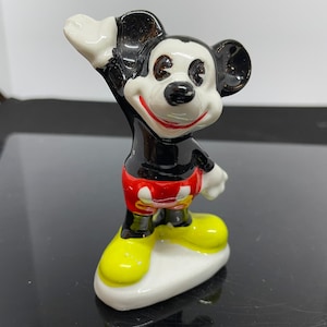 Vintage Walt Disney Productions Porcelain Mickey Mouse Figurine