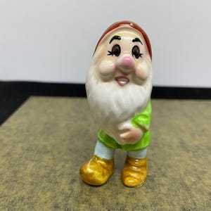 Vintage Walt Disney Productions Japan Snow White Dwarf Porcelain Figurine