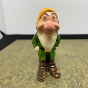 Vintage Walt Disney Productions Porcelain Dwarf Figurine