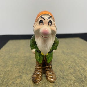 Vintage Walt Disney Productions Japan Snow White Dwarf Porcelain Figurine