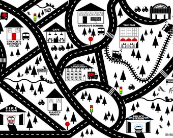Personalised city car mat
