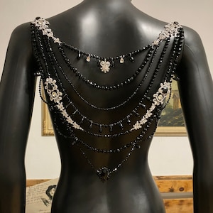 Shoulder Necklace~Bridal Necklace~ Back Necklace~Bridal Shoulder~Body Necklace~Bride Back Jewelry