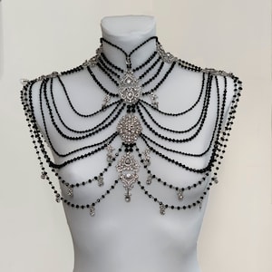 Shoulder necklace~Wedding Body Jewelry~Backdrop necklace~Bridal back jewellery~Wedding shoulder~Body necklace ~Bridal body chain