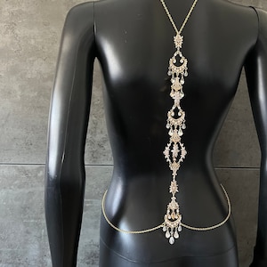 Shoulder Necklace~Shoulder jewelry~Wedding Shoulder~Body necklace ~Gold Chain Necklace~Bridal Accessories