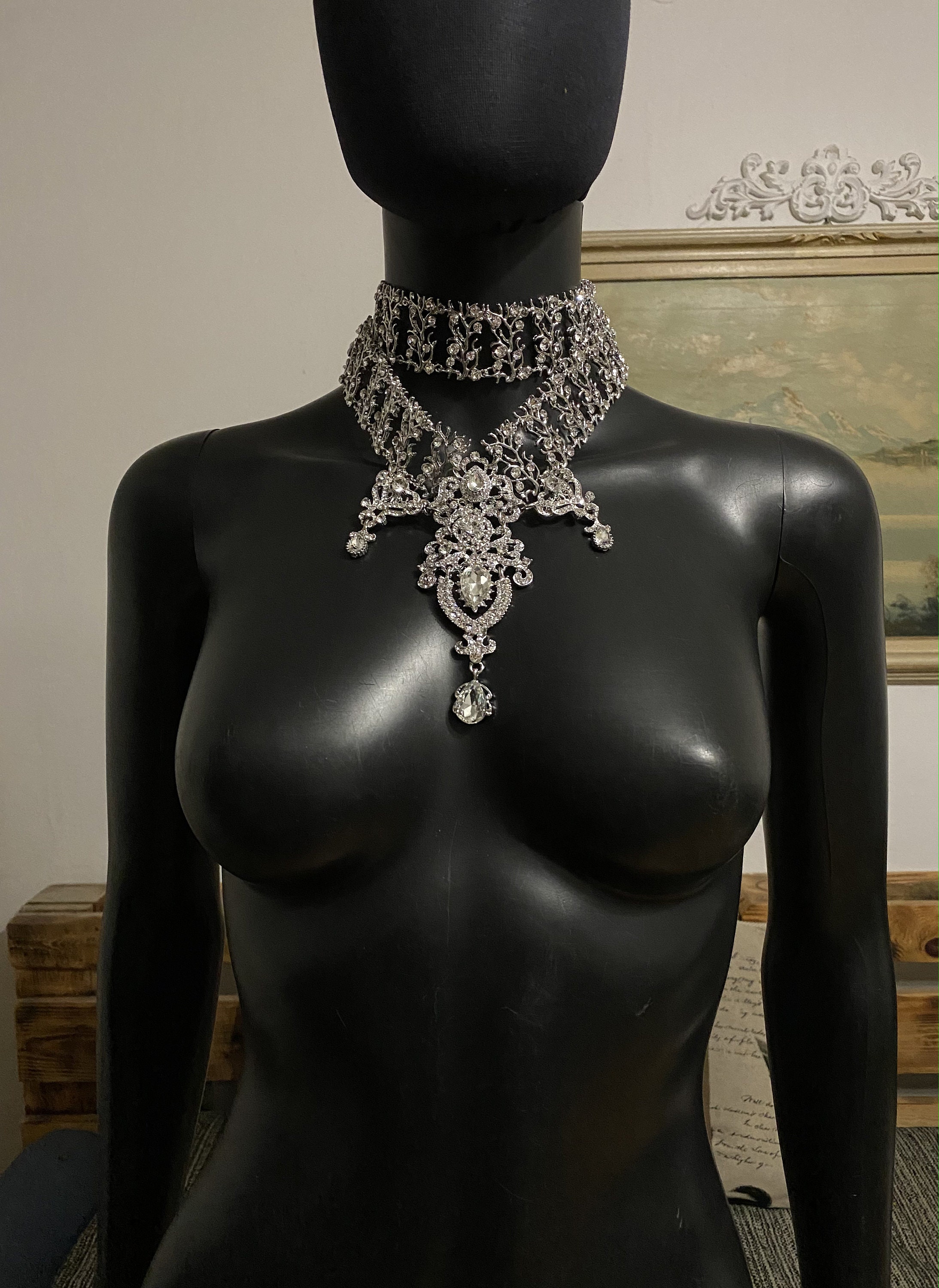 Collana Choker Donna Rue Des Mille Collezione Galactica Stella Grz 013 M1 Au - Foto 11