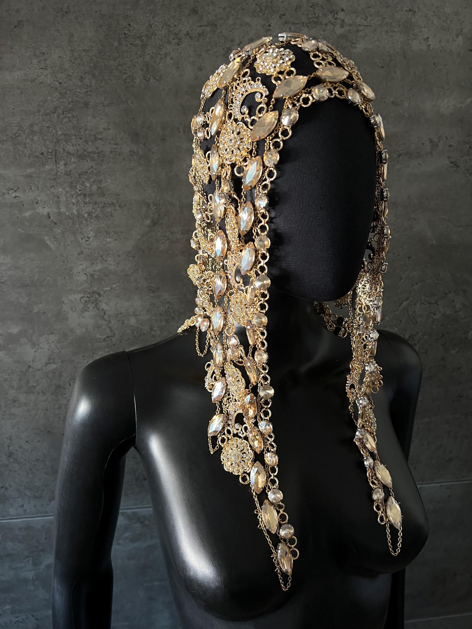 Gold Velvet Headpiece main image 1