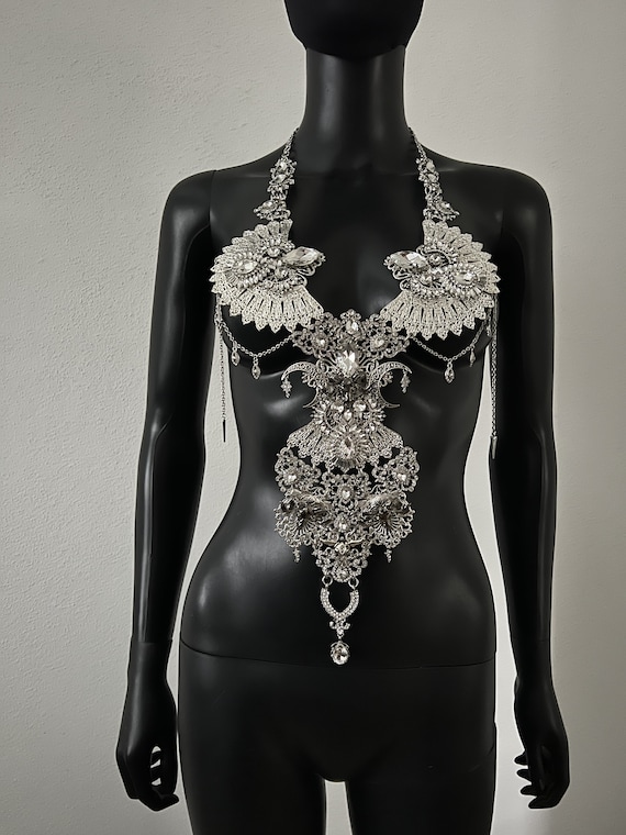 Crystal Rhinestone Bra Harness il_fullxfull.3653514050_iq6k.jpg main image 3