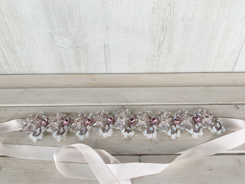 Crystal belt~Wedding sash~Wedding belt~Opal bridal belt~Rhinestone belt~Dress sash~Wedding dress~