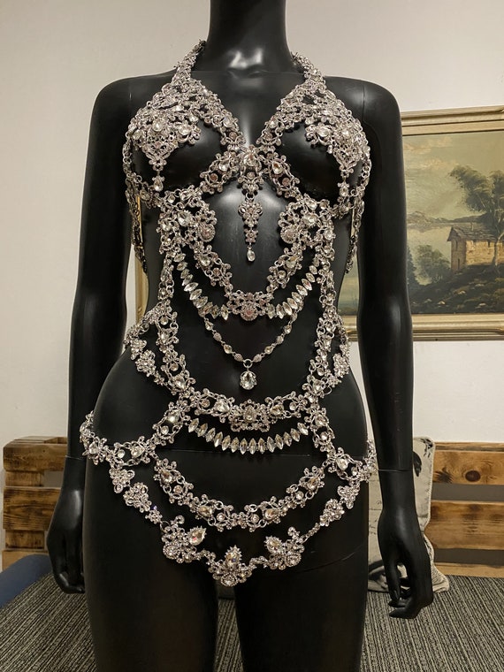 Chaîne de corps, bijoux de corps, chaîne de corps en or, collier