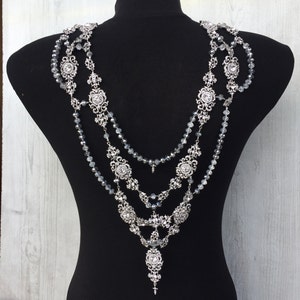 Collier de toile de fond ~ Épaule de mariage ~ Bijoux de mariée ~ Collier de corps ~ Collier d’épaule ~ Collier de mariée pour épaule ~ Chaîne de corps de mariée