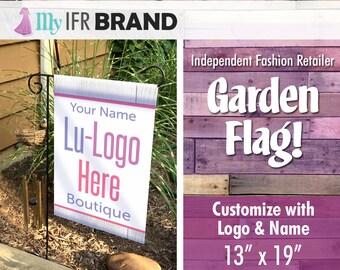 IFR LLR Garden Flag - White Wood