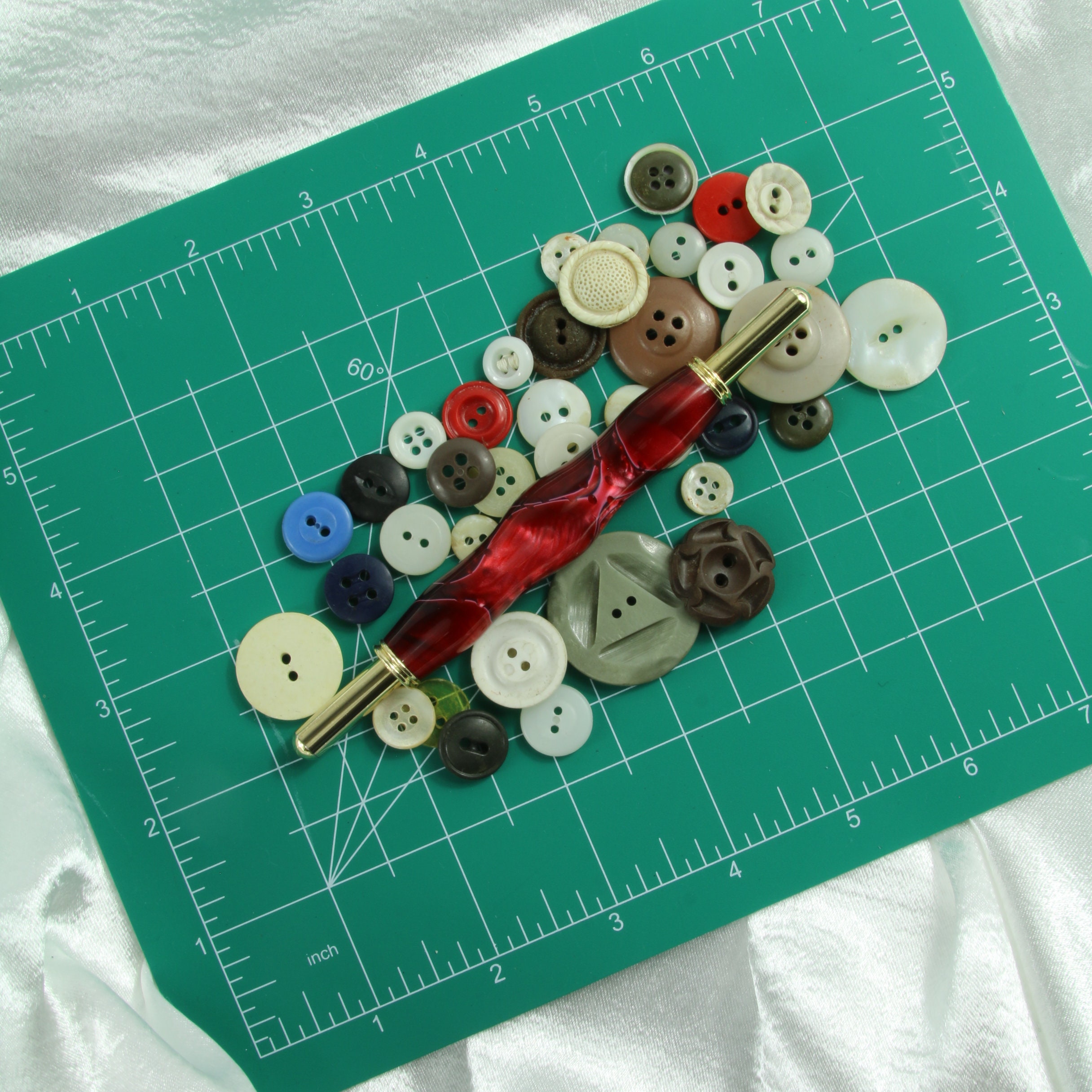 Needle Threader Kit With Wide & Fine Wire Red Acrylic With Etsy