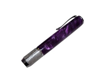 Chalk Holder, Purple Acrylic with Chrome Hardware
