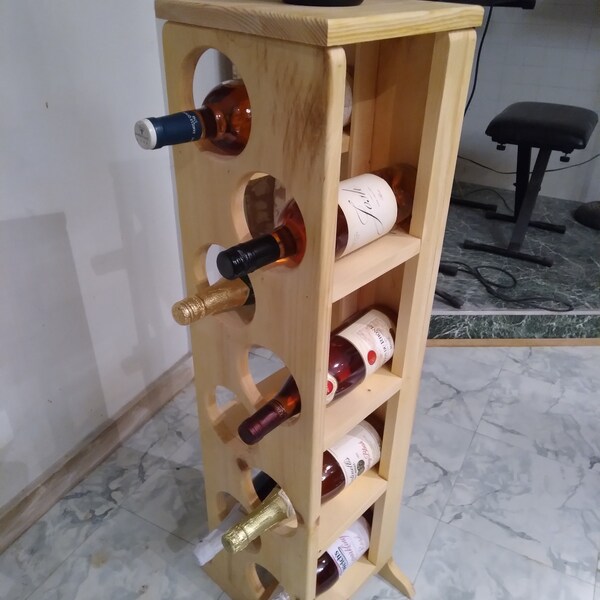 Vertical Wine Rack Etsy