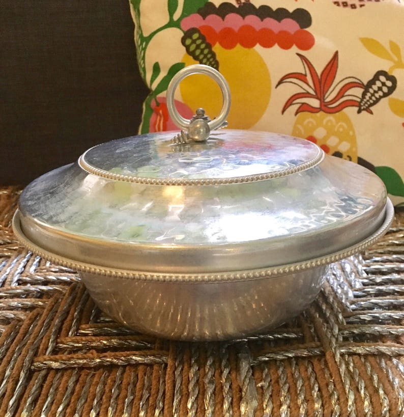 1960s Vintage Aluminum Serving Bowl BW Buenilum Covered Etsy