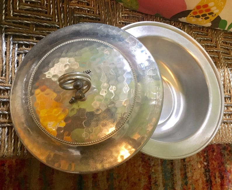 1960s Vintage Aluminum Serving Bowl BW Buenilum Covered Etsy