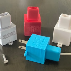 Cargador de iPhone personalizado con cerradura - Colgante para teléfono - Regalos pequeños - Impresión 3D