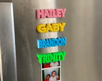 Personalized Large Fridge Magnet - 3D Printed Custom