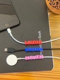 Cute Personalized Charger Name Tag - Phone Charm - 2.8mm iPhone - 3.5mm Android/ Phone Accessories Cord Names - Cable Label - Small Gifts