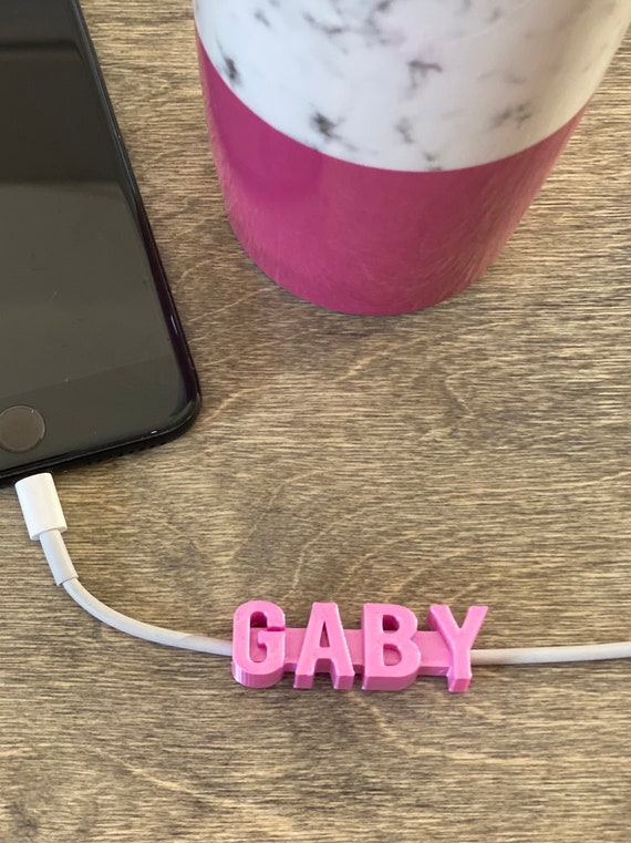 Next Day Shipping Personalized Charger Name Tag Phone Charm 2.8mm