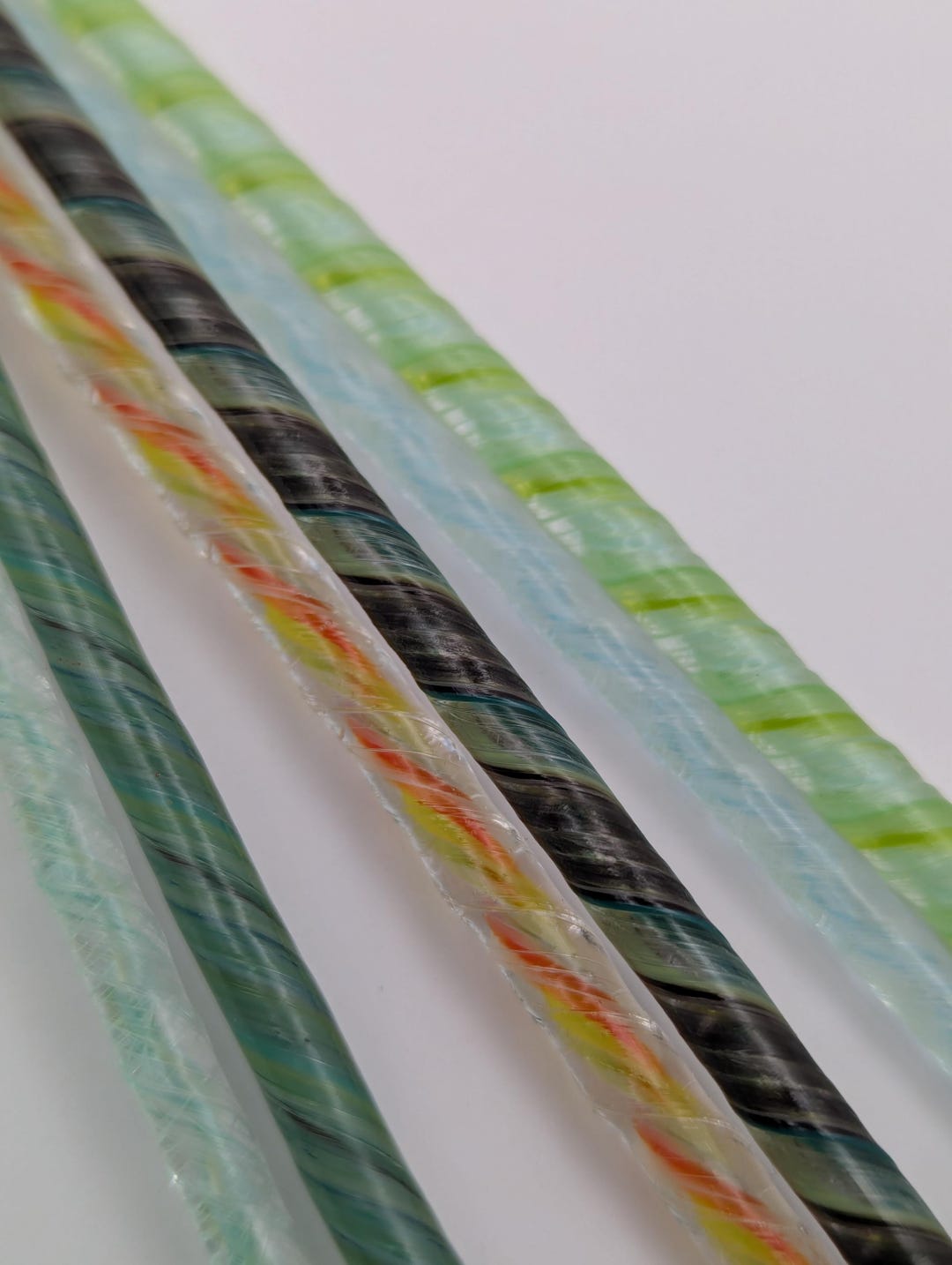 Mixed Rods UK Handmade 104COE Glass Rod/ Cane/ Murrini Mixed Pack of 6 Rods PACK6 ...