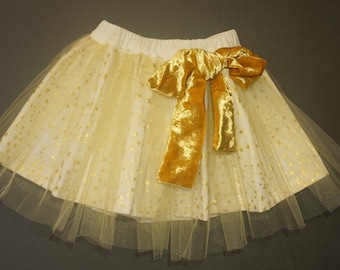 Little Gold Star Holiday Tutu skirt