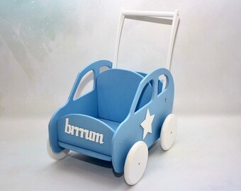 childrens wooden pram