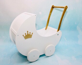 childrens wooden pram