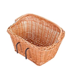 Bike basket, Brown wicker bike basket, bicycle basket, wicker basket, handmade bicycle basket image 5