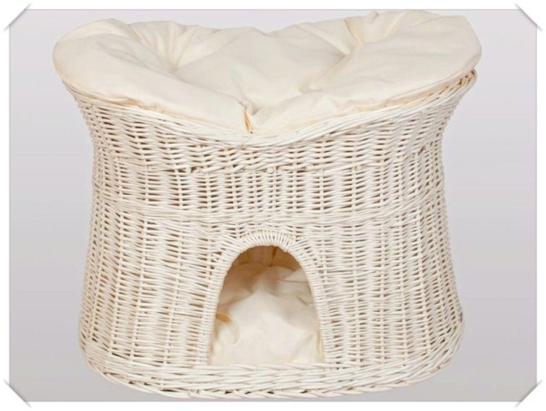 wicker pet bed