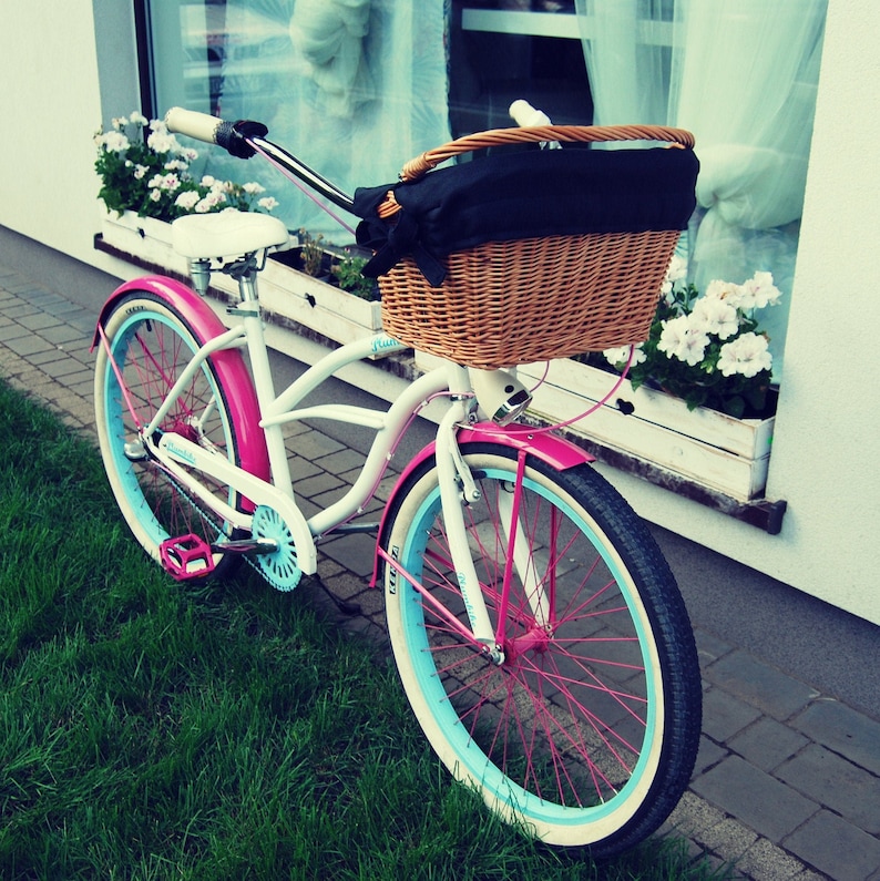 Big Bike Basket COVER Wicker Bike Basket Bicycle Basket Etsy