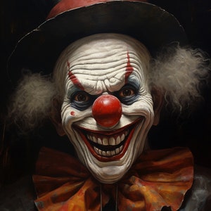 Clown Halloween Man Portrait. Close-up of an Evil Clowns Face. White Face  Makeup, People Stock Footage ft. carnival & clown - Envato Elements