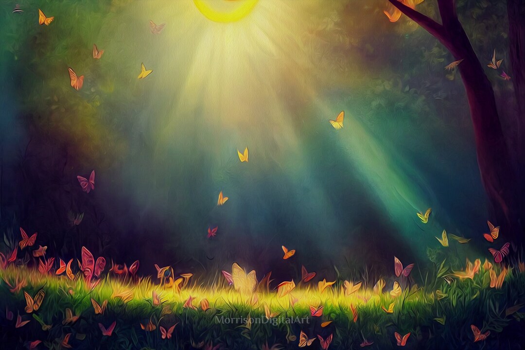 Magical Forest, Wall Art, Forest Art, Children Wall Art, Digital Print