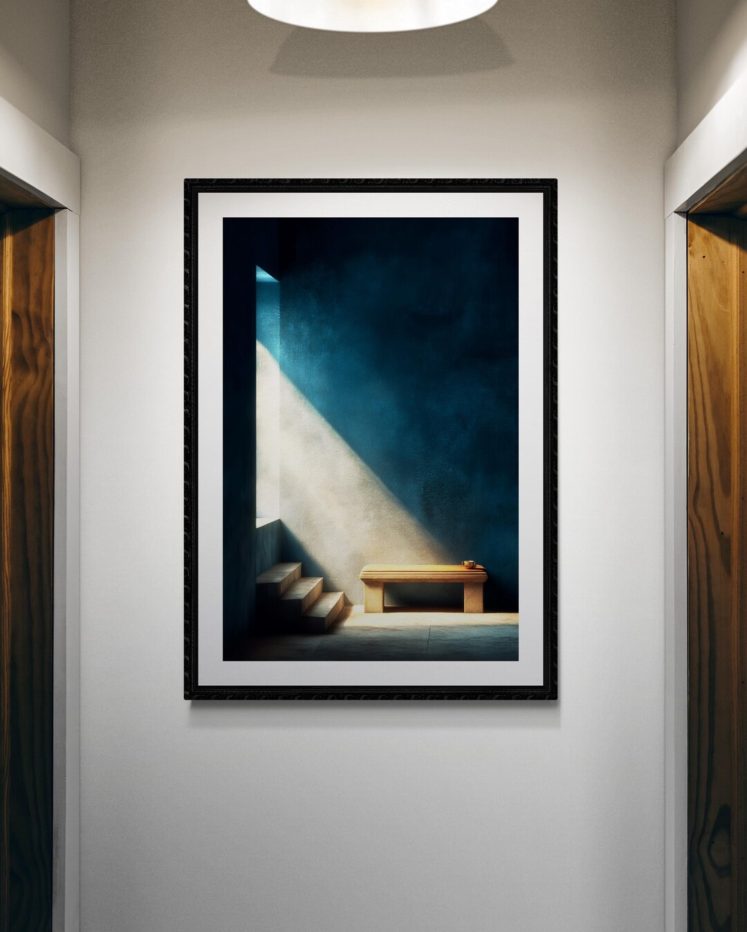 Architectural Light Shadow Art Print – Modern Neutral Zen Decor ...