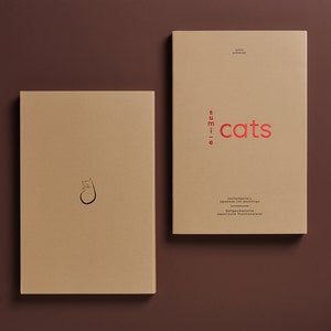 Livre d'art de haute qualité Sumi-e Cats comprenant 40 reproductions de peintures à l'encre japonaises contemporaines par l'artiste Yoko Schmidt image 5