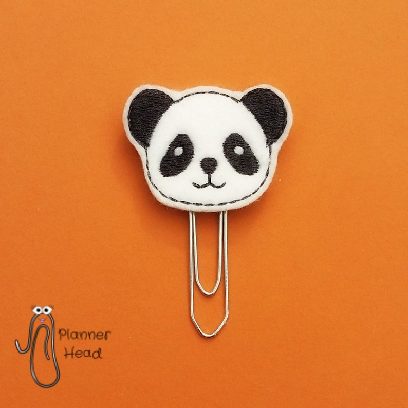 Panda Planner Clip Panda Paper Clips Panda Bookmarks Panda Etsy