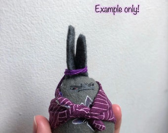 Custom Single Bunny - OOAK Art Doll