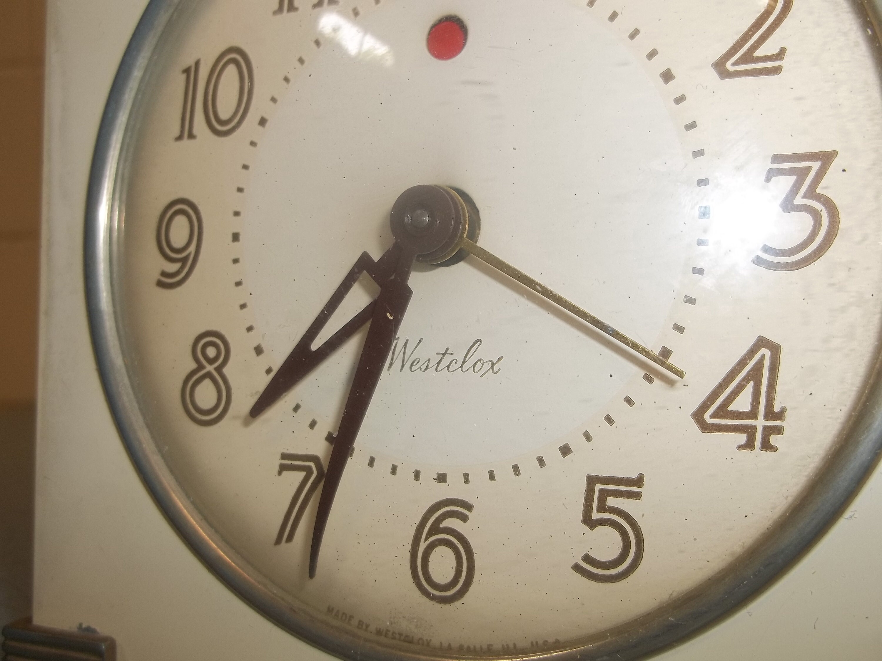 Vintage Westclox Electric Alarm Clock With Tilt Back Feature Etsy