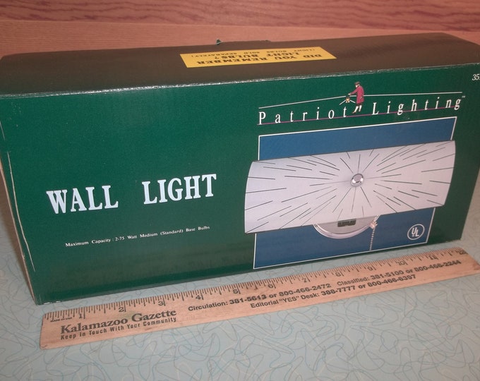 Vintage Patriot Lighting Bathroom Sunburst Design Wall Light Fixture Etsy
