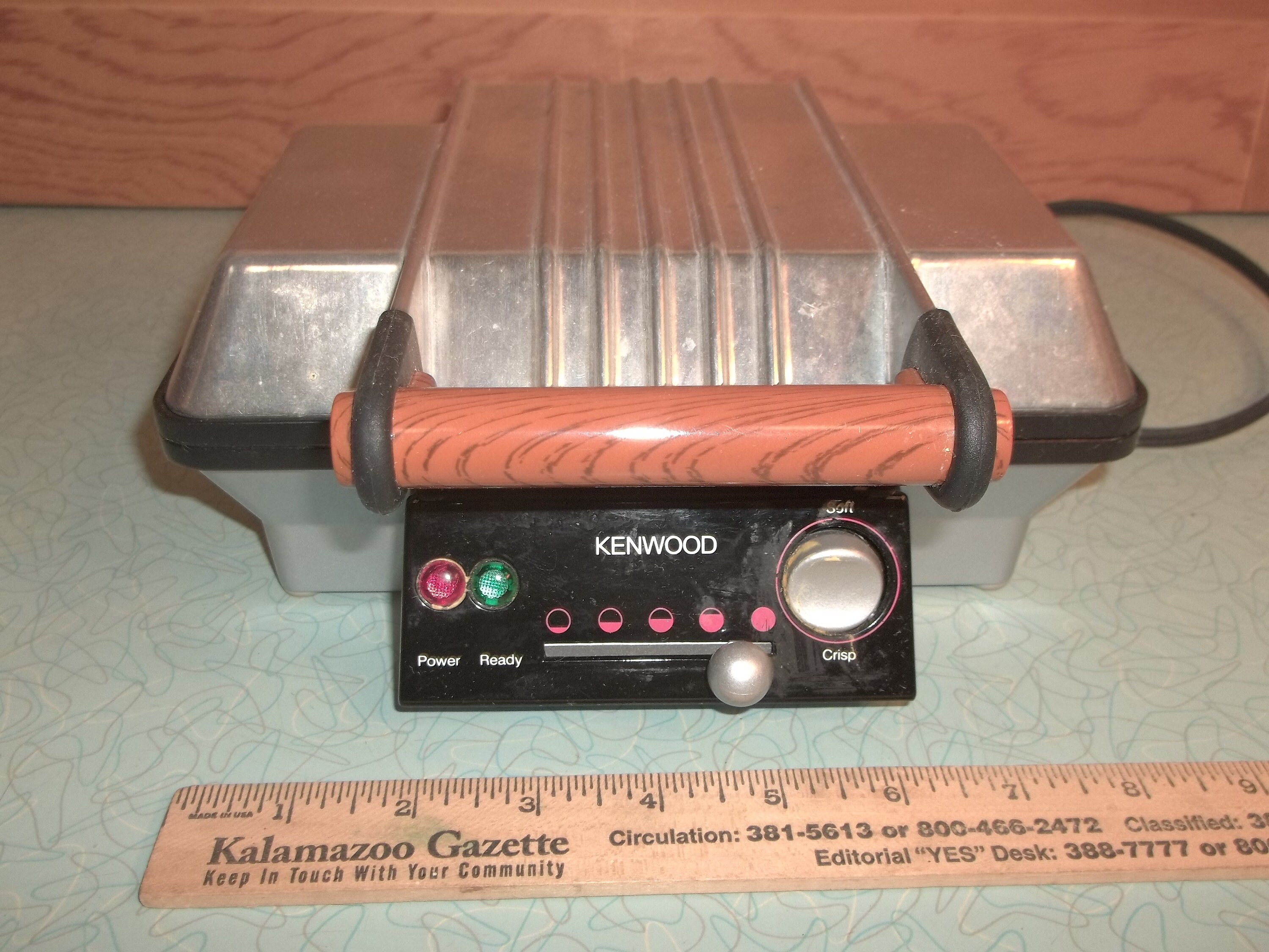 vintage general electric automatic grill waffle baker