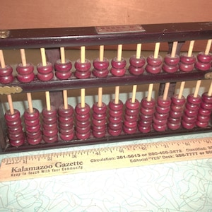 Vintage wood Asian abacus