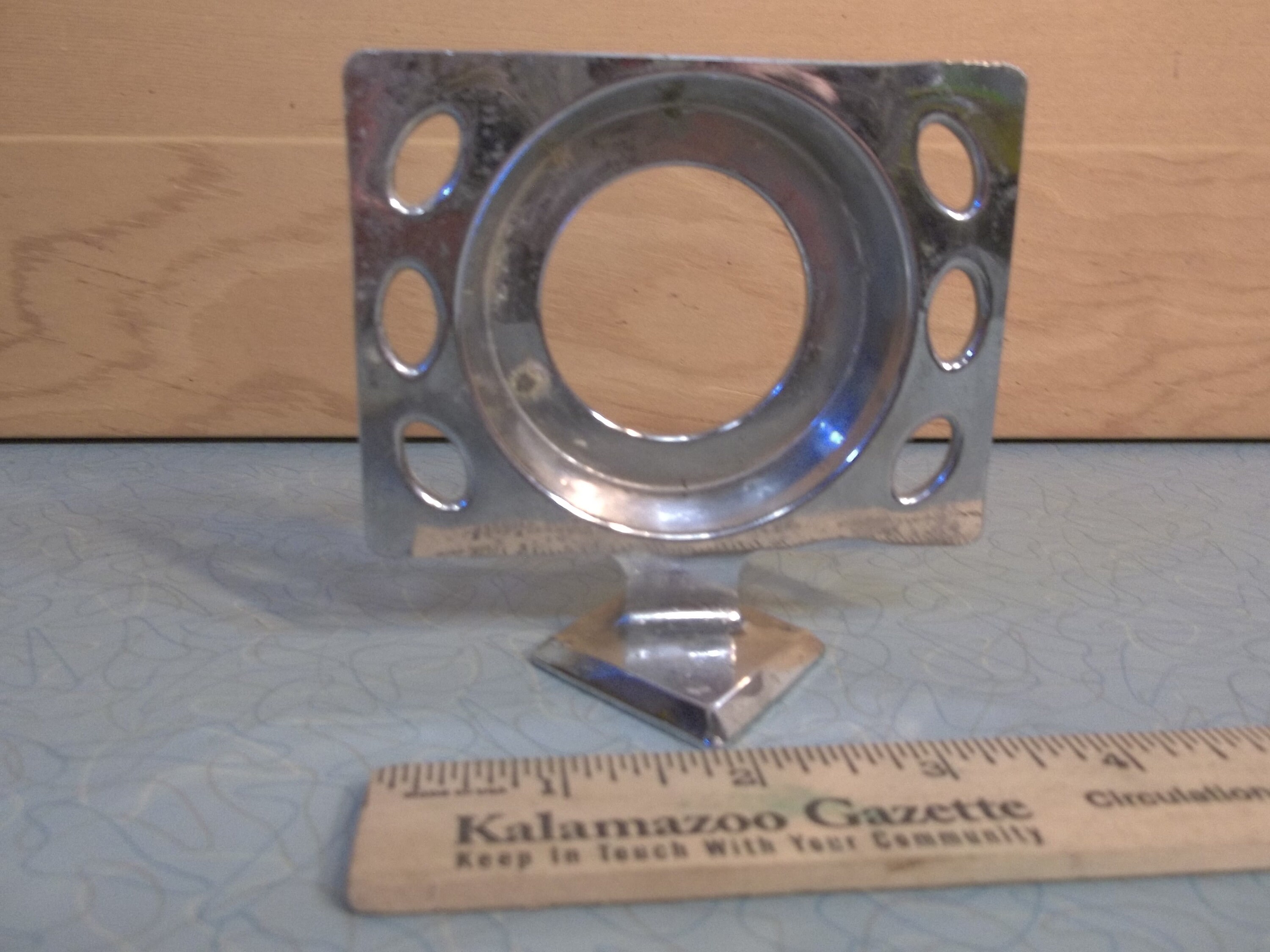 Vintage cup holder, brass cup holder, antique brass duck, toothbrush