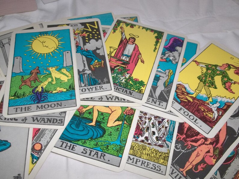 Vintage Arthur Edward Waite Tarot Cards Etsy