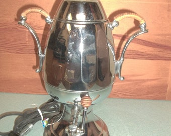 Vintage Continental Silver Company Chromium plated Coffee Urn Percolator