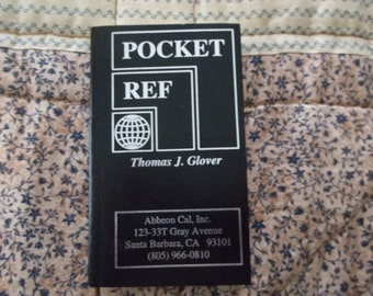 Vintage Pocket Ref by Thomas J. Glover Second Edition